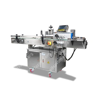 Напольный автоматический этикетировщик для круглой тары с датером HLMT-200D LOW COST