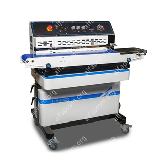 Конвейерный запайщик с функцией откачки воздуха и наполнения воздухом FRM-980ZQ SS (нерж)